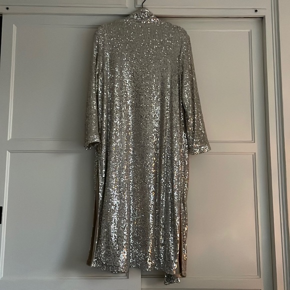 ♥️ SOLD ♥️ NWT Anthropologie Sequin Duster Jacket - S - Picture 5 of 7